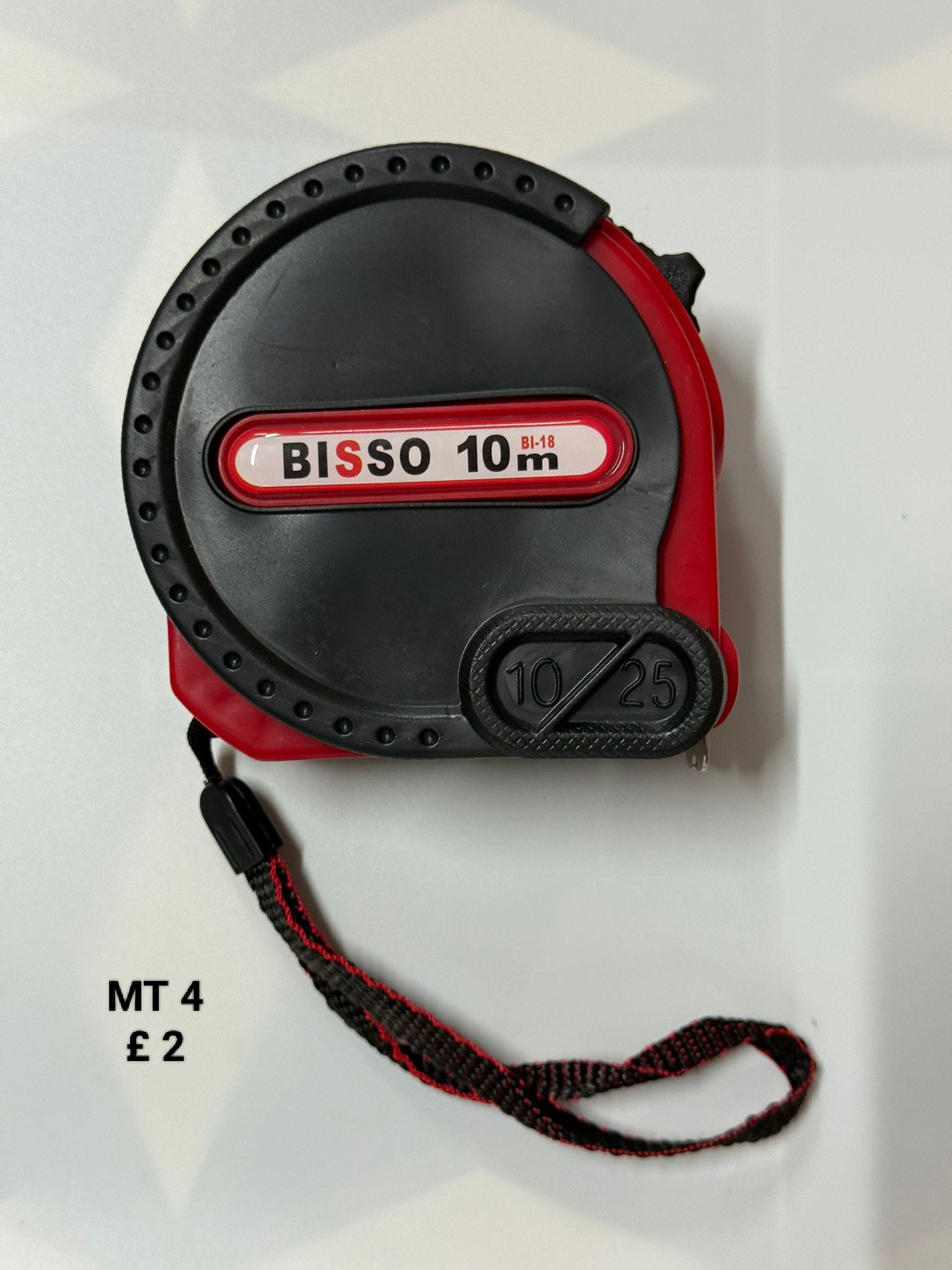 BISSO 10m Measuring Tape – Durable & Accurate