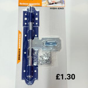 Blue Color Door Latch Hardware 6" Long Durability High Precision Design