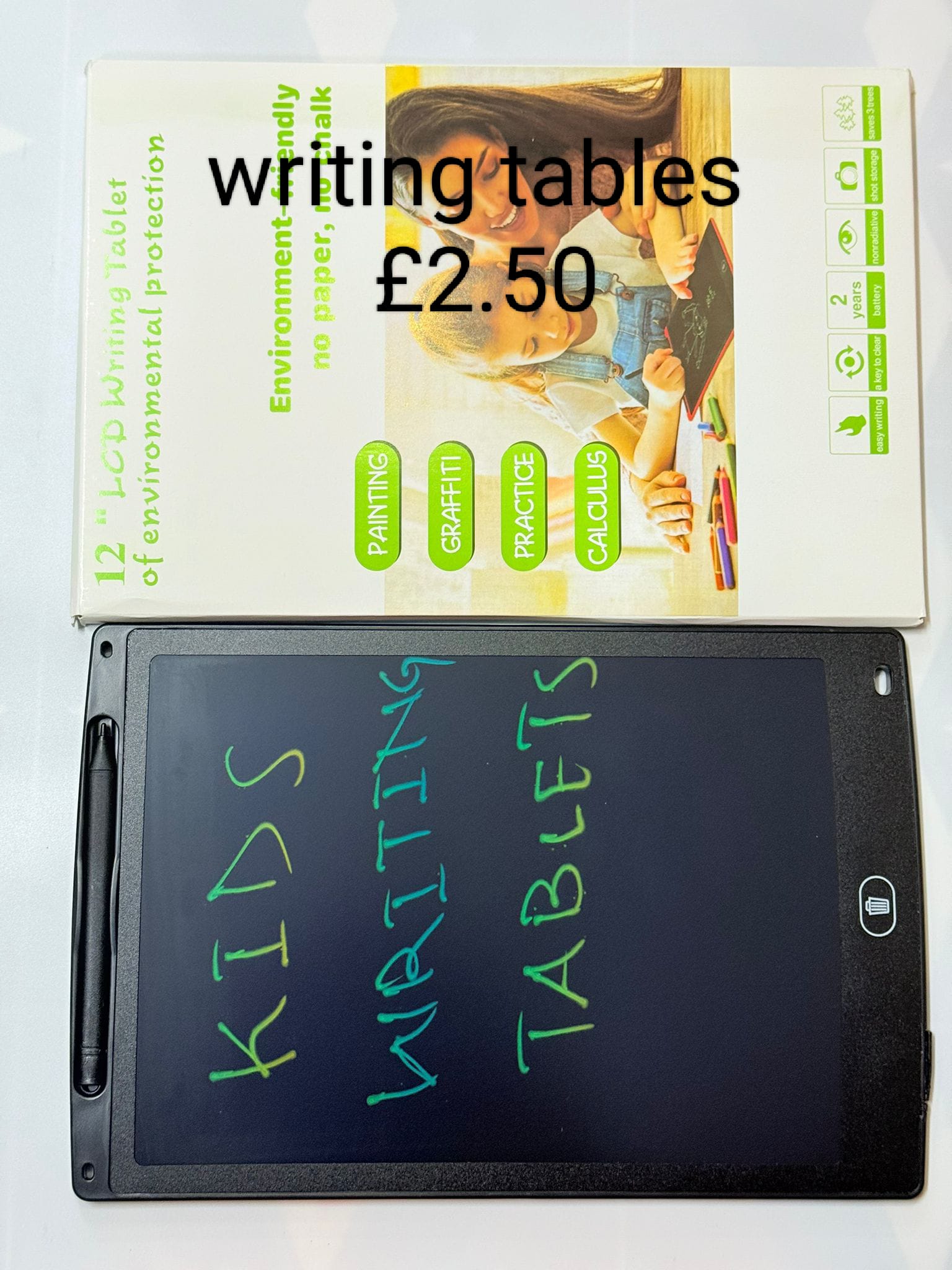 Kids Writing Tablet – Fun & Reusable Learning