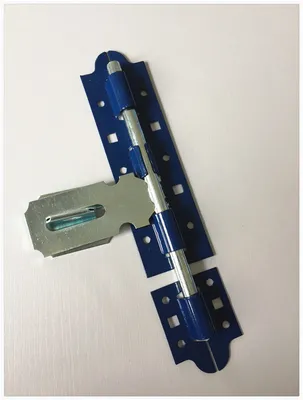 Blue Color Door Latch Hardware 6" Long Durability High Precision Design - Image 2